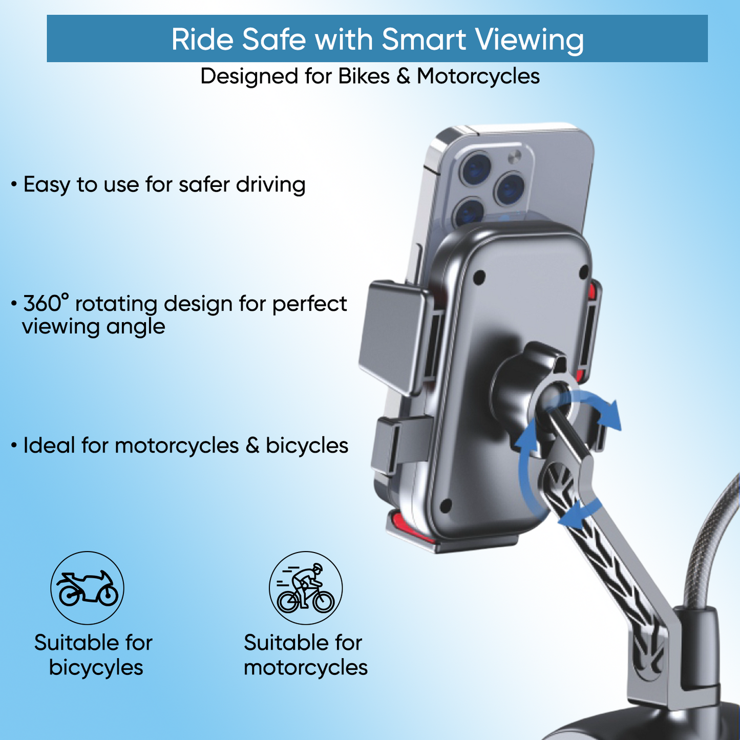 ONE 7 Bike & Motorcycle Phone Holder