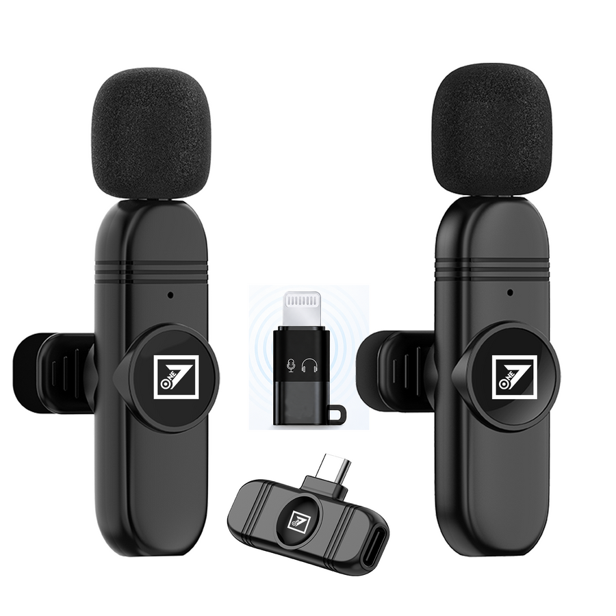 ONE 7 Dual Wireless Clip-On Microphone with ENC