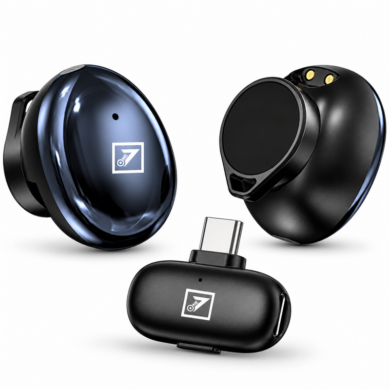 ONE 7 Wireless Lavalier Microphone with 360° Sound Pickup & 12H Battery