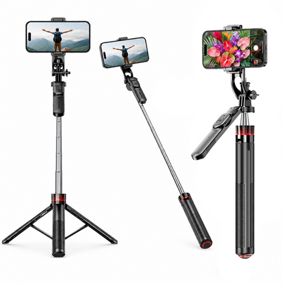 ONE7 Auto Open Selfie Stick Tripod with Bluetooth Remote