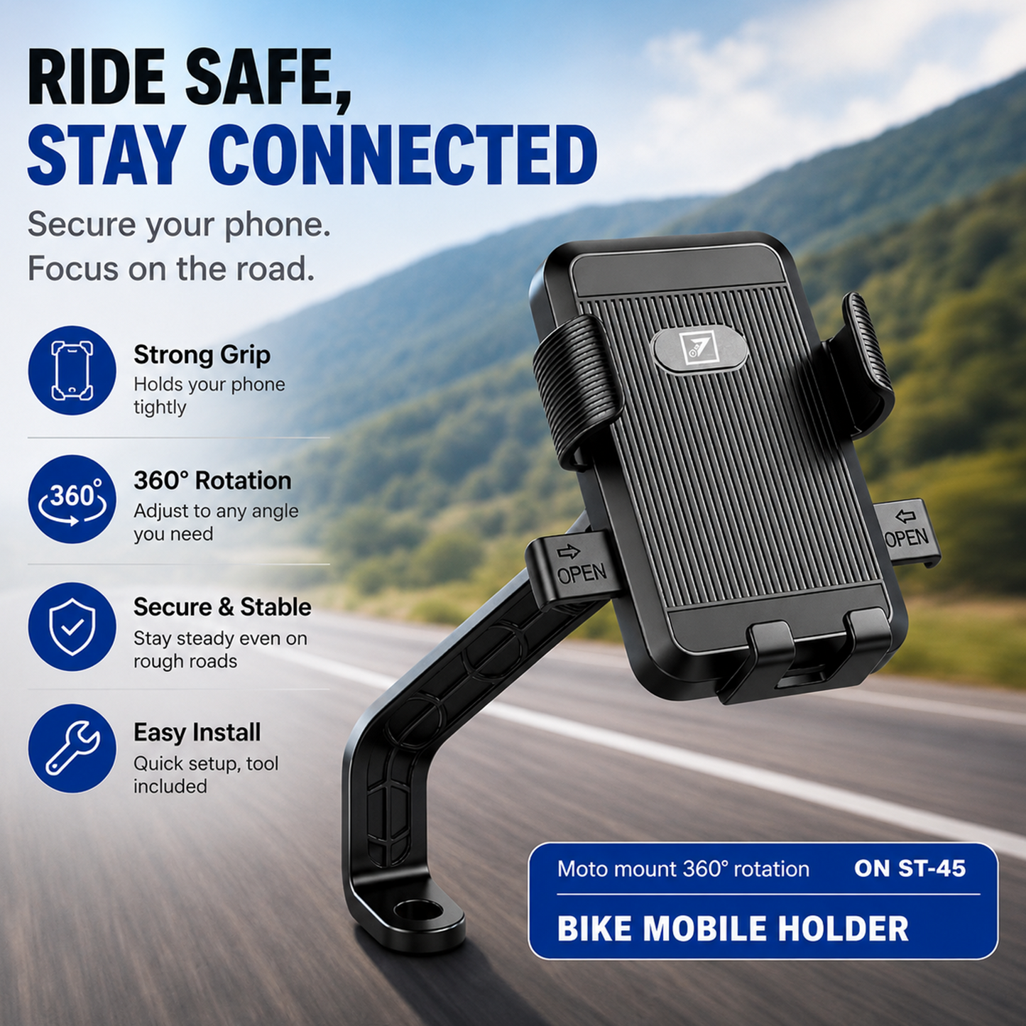 ONE 7 Bike Mobile Holder with Metal Arm