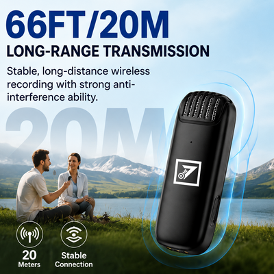 ONE 7 Wireless Clip-On Microphone – ENC Noise Reduction