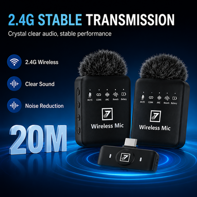ONE 7 Wireless Microphone - Dual Mic with ANC & DSP