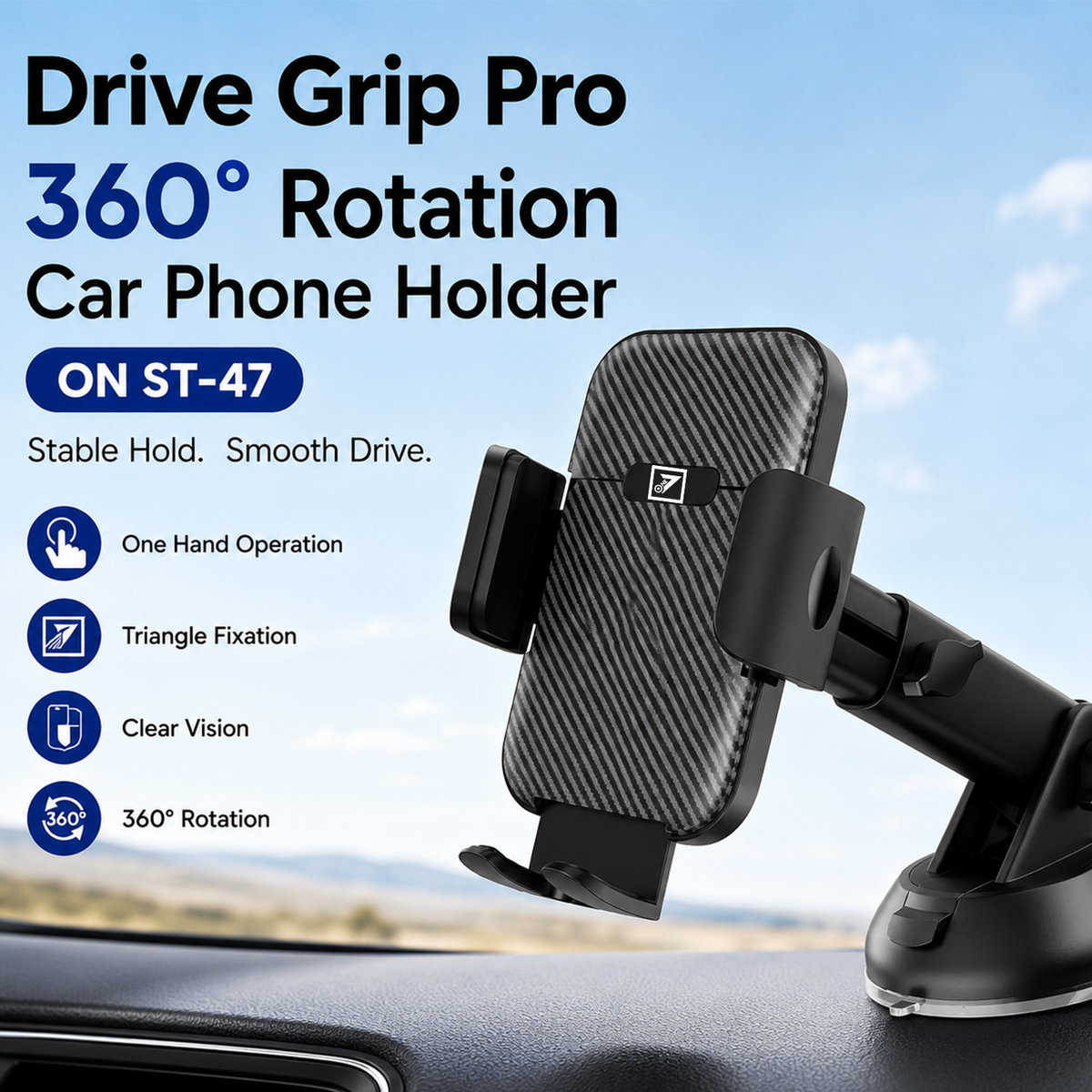 ONE 7 Drive Grip Pro Car Phone Holder