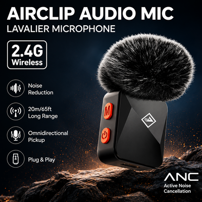 ONE 7 AirClip Wireless Lavalier Microphone