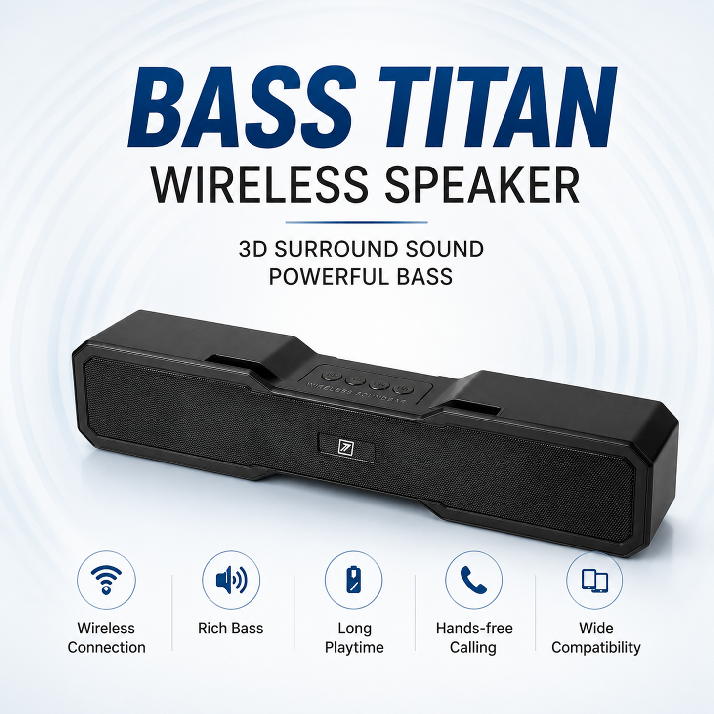 ONE 7 Bass Titan Wireless Bluetooth Speaker