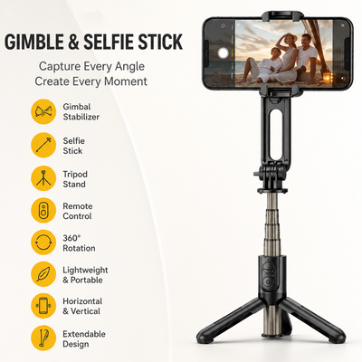 ONE 7 Gimbal Selfie Stick Tripod