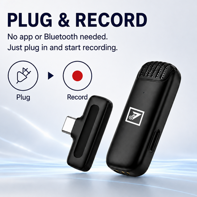 ONE 7 Wireless Clip-On Microphone – ENC Noise Reduction