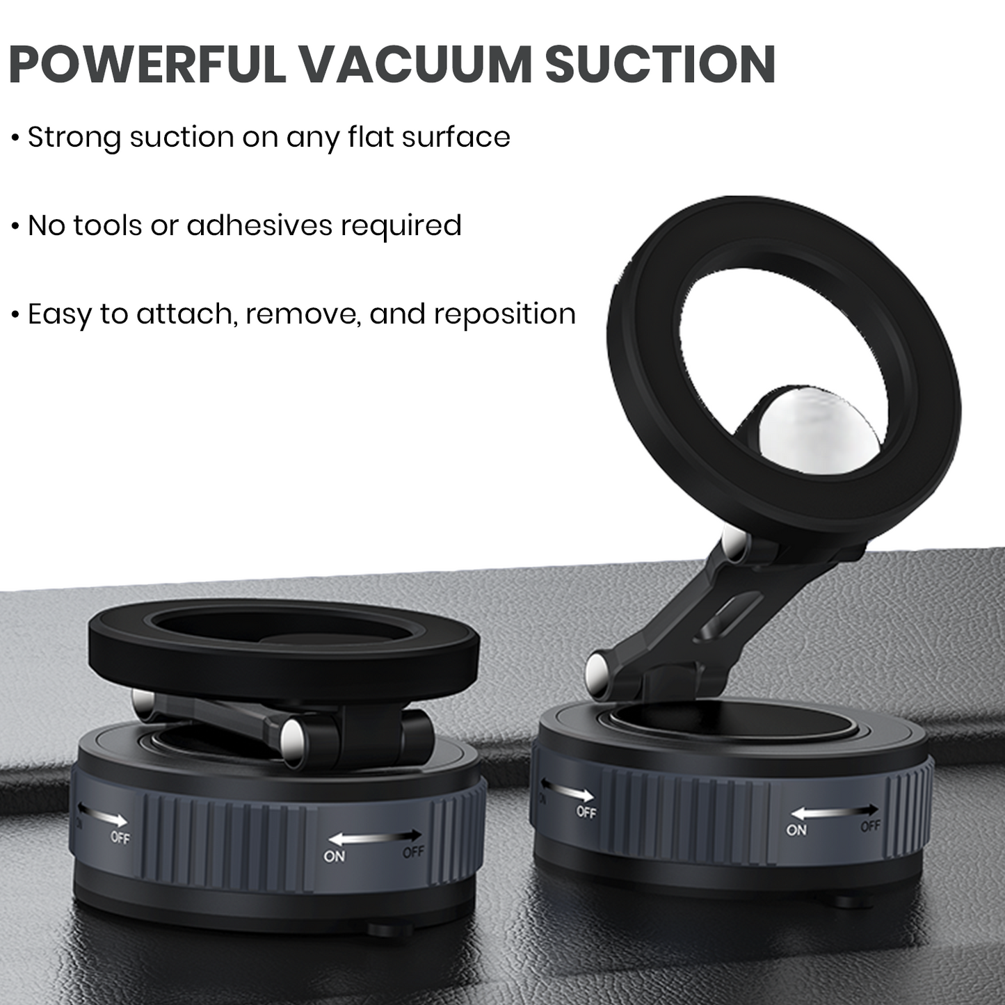 ONE 7 MagVac Fold 360 Magnetic Car Phone Holder