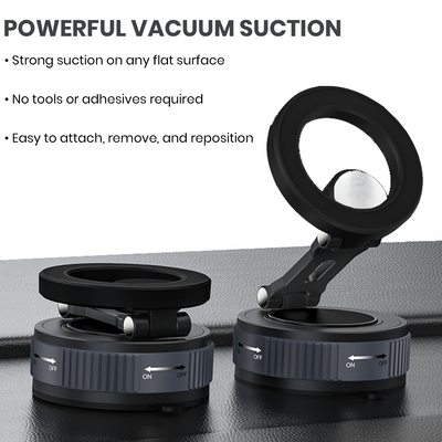 ONE 7 MagVac Fold 360 Magnetic Car Phone Holder