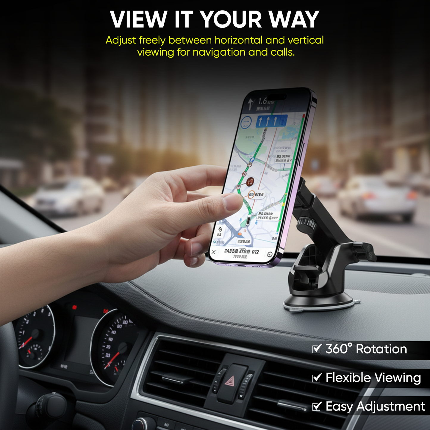 ONE7 MagFlex 360 Magnetic Car Phone Holder
