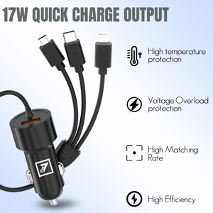 ONE7 FlashDrive 17W Car Charger