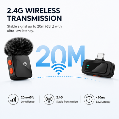 ONE 7 AirClip Wireless Lavalier Microphone