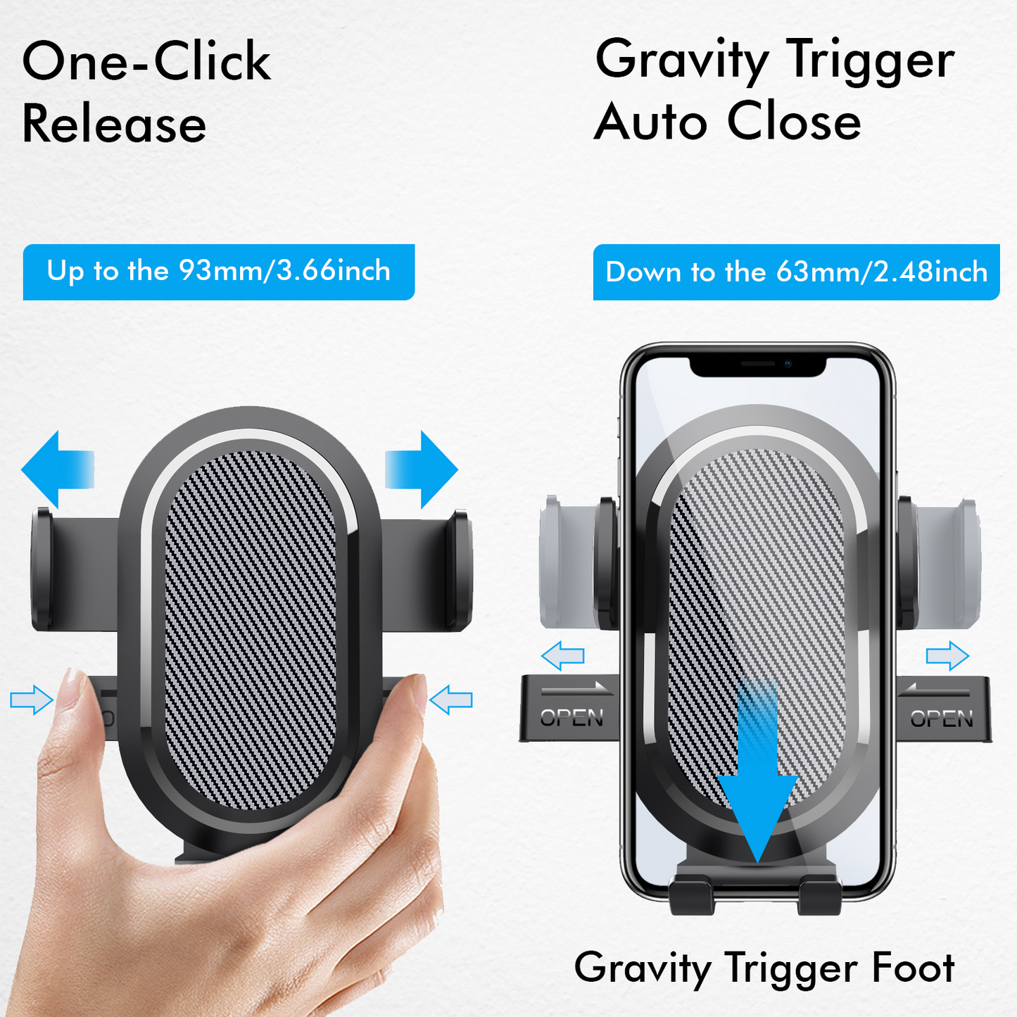 ONE 7 Car Dashboard & Windshield Phone Holder