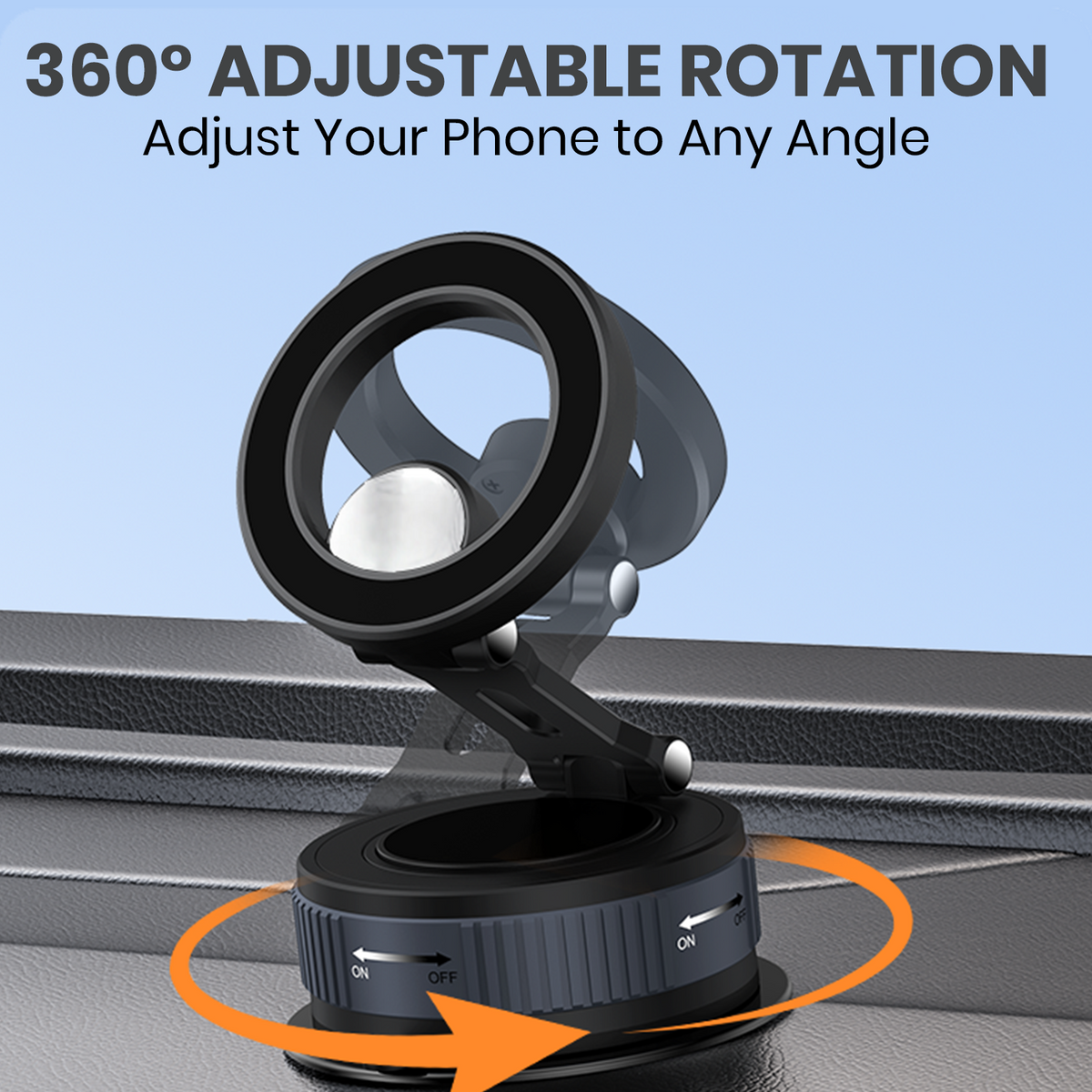 ONE 7 MagVac Fold 360 Magnetic Car Phone Holder