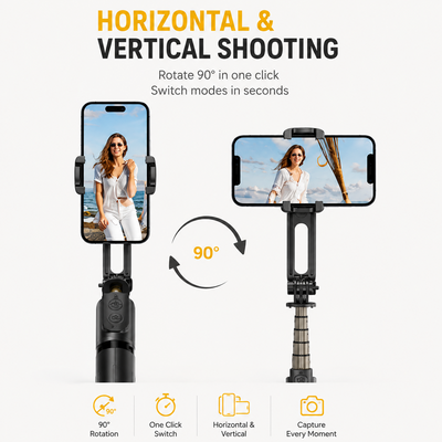 ONE 7 Gimbal Selfie Stick Tripod