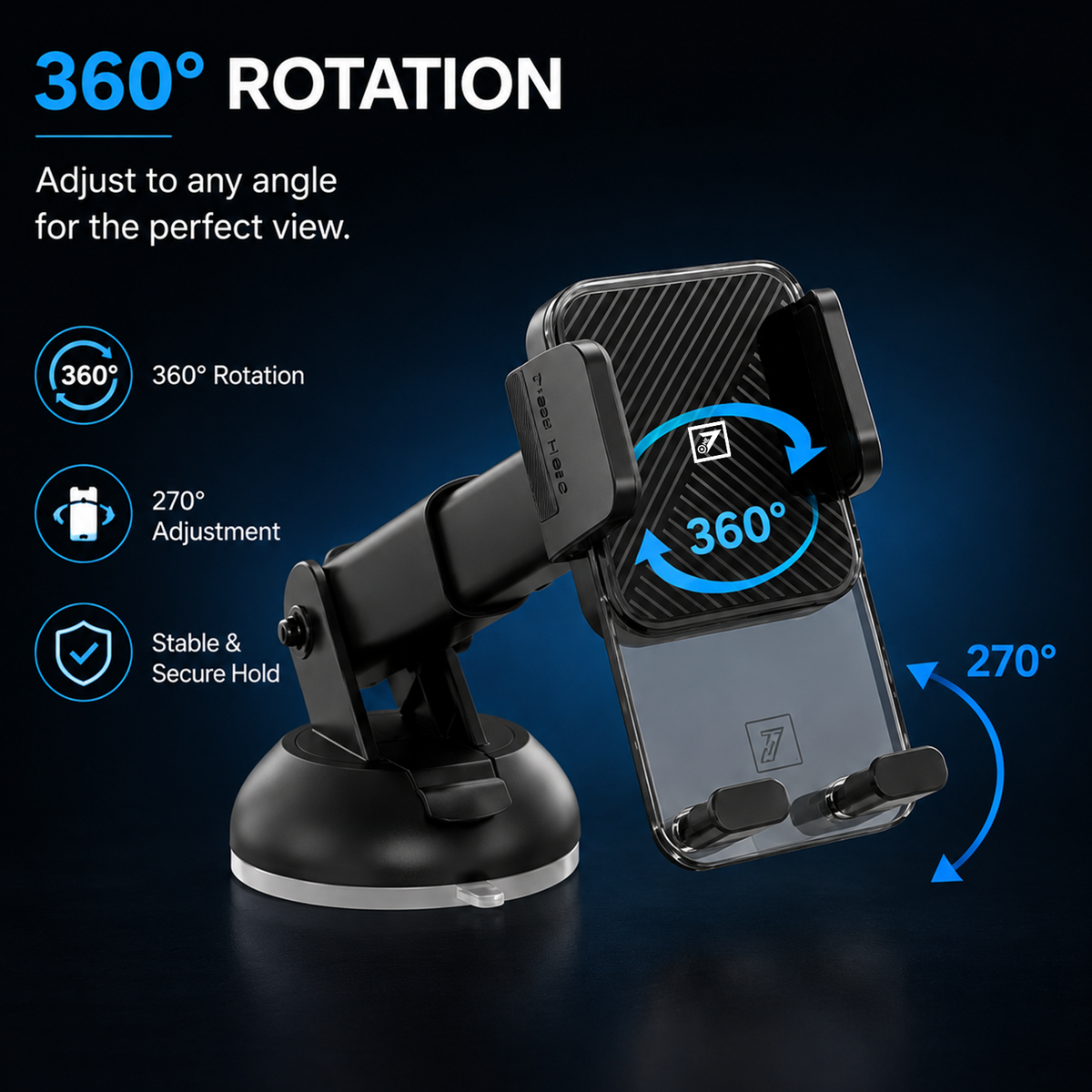 ONE 7 360° Adjustable Car Phone Holder
