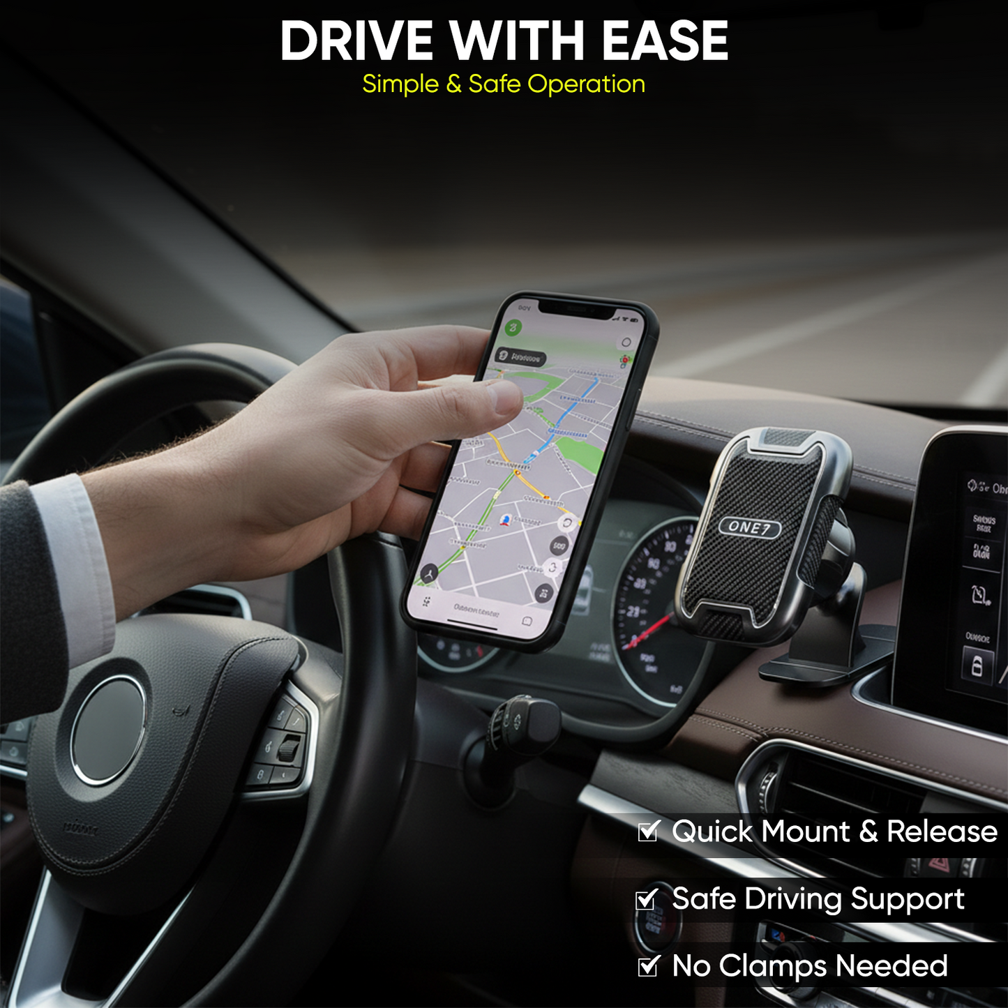 ONE7 MagSnap Pro Magnetic Car Phone Holder
