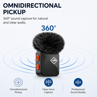 ONE 7 AirClip Wireless Lavalier Microphone