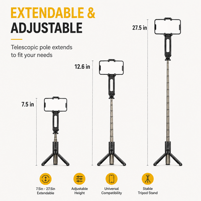 ONE 7 Gimbal Selfie Stick Tripod