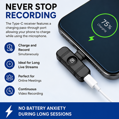 ONE 7 Dual Wireless Clip-On Microphone with ENC