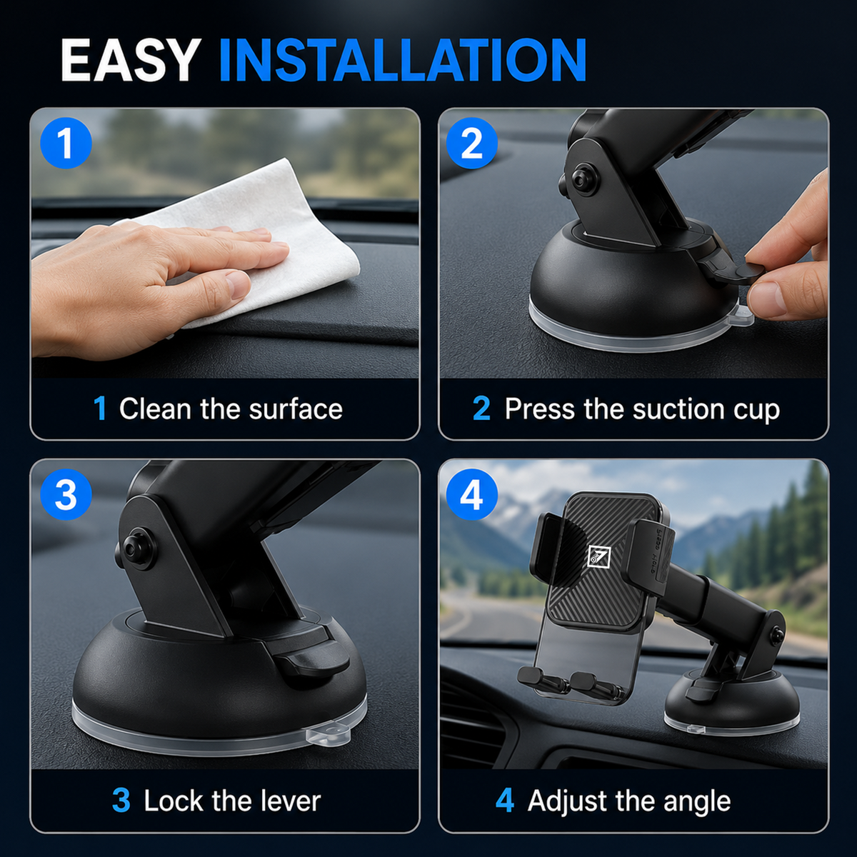 ONE 7 360° Adjustable Car Phone Holder